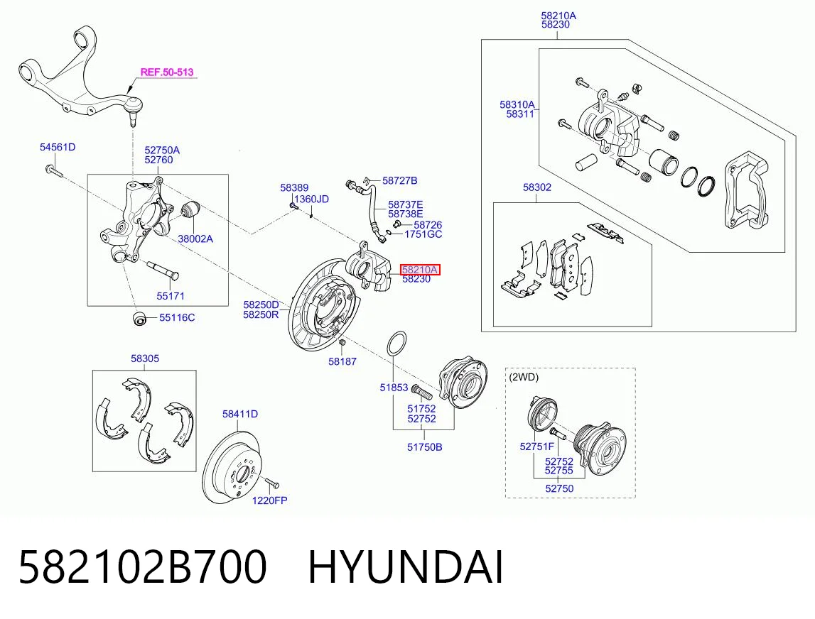 582102B700 Hyundai/Kia