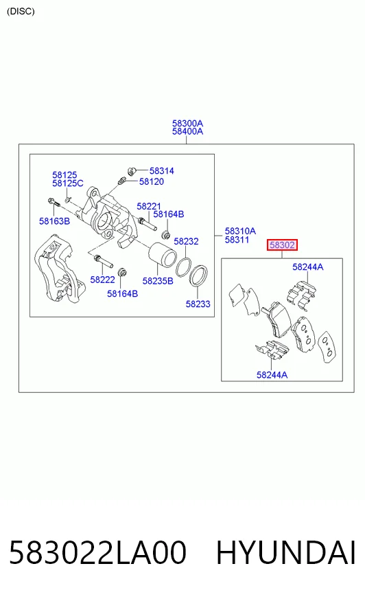 583022LA00 Hyundai/Kia