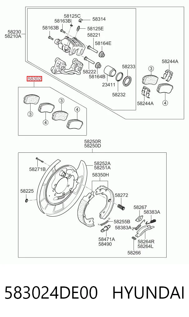 583024DE00 Hyundai/Kia