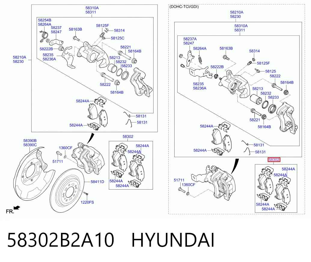 58302B2A10 Hyundai/Kia
