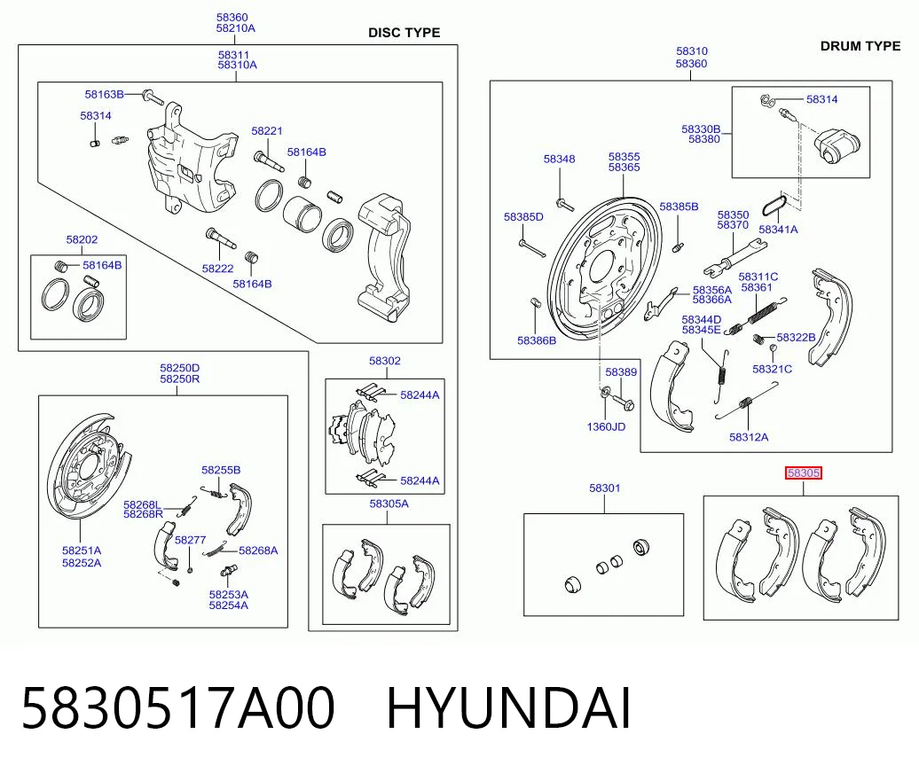 5830517A00 Hyundai/Kia