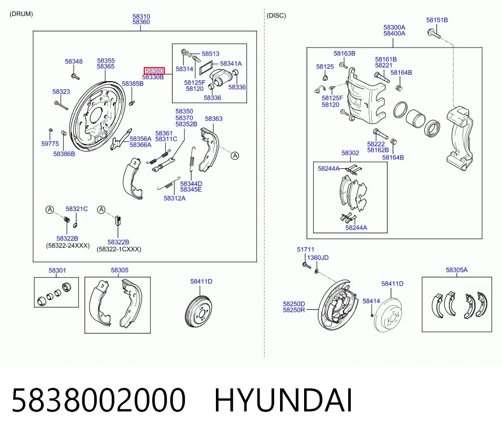 5838002000 Hyundai/Kia