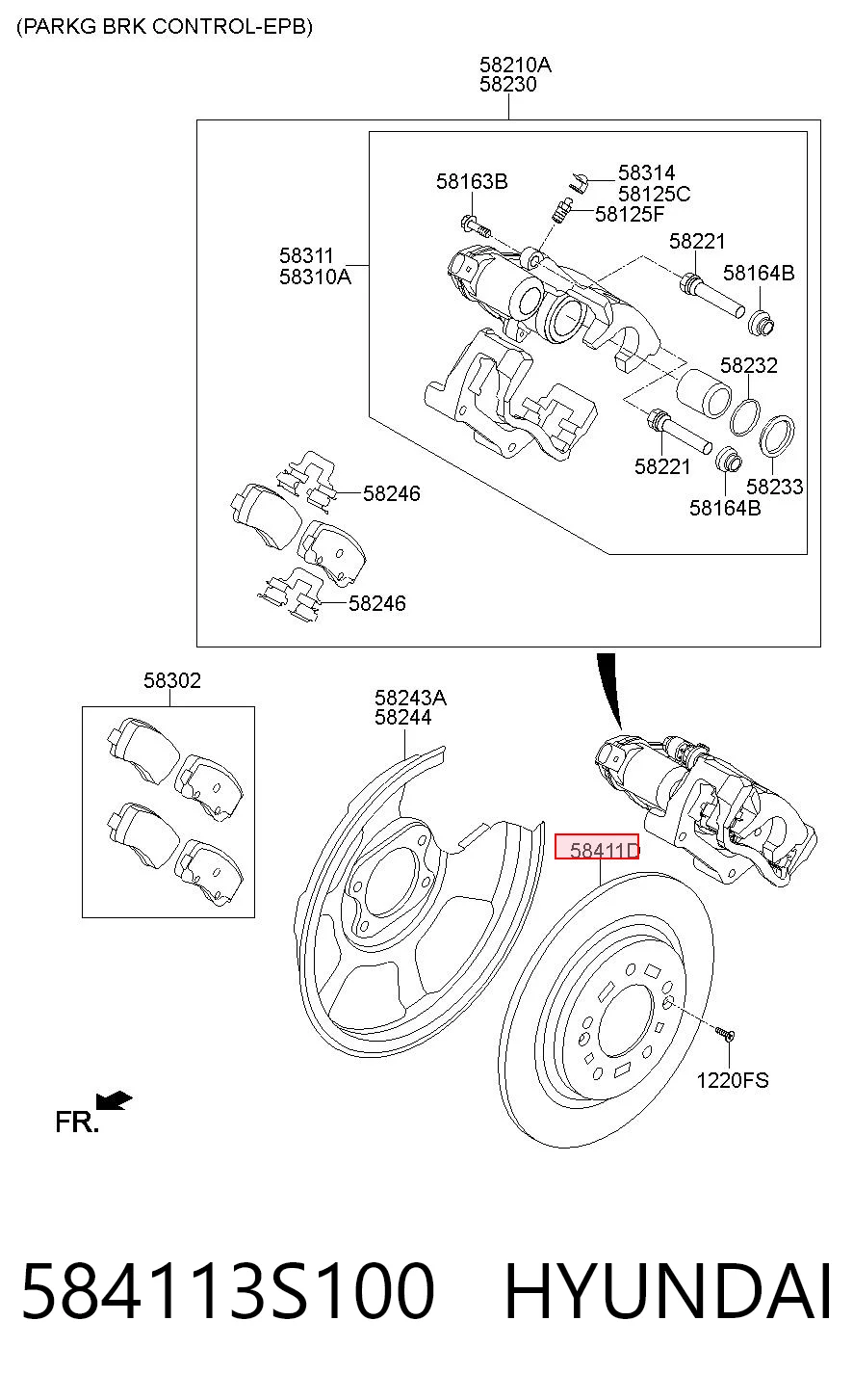 584113S100 Hyundai/Kia