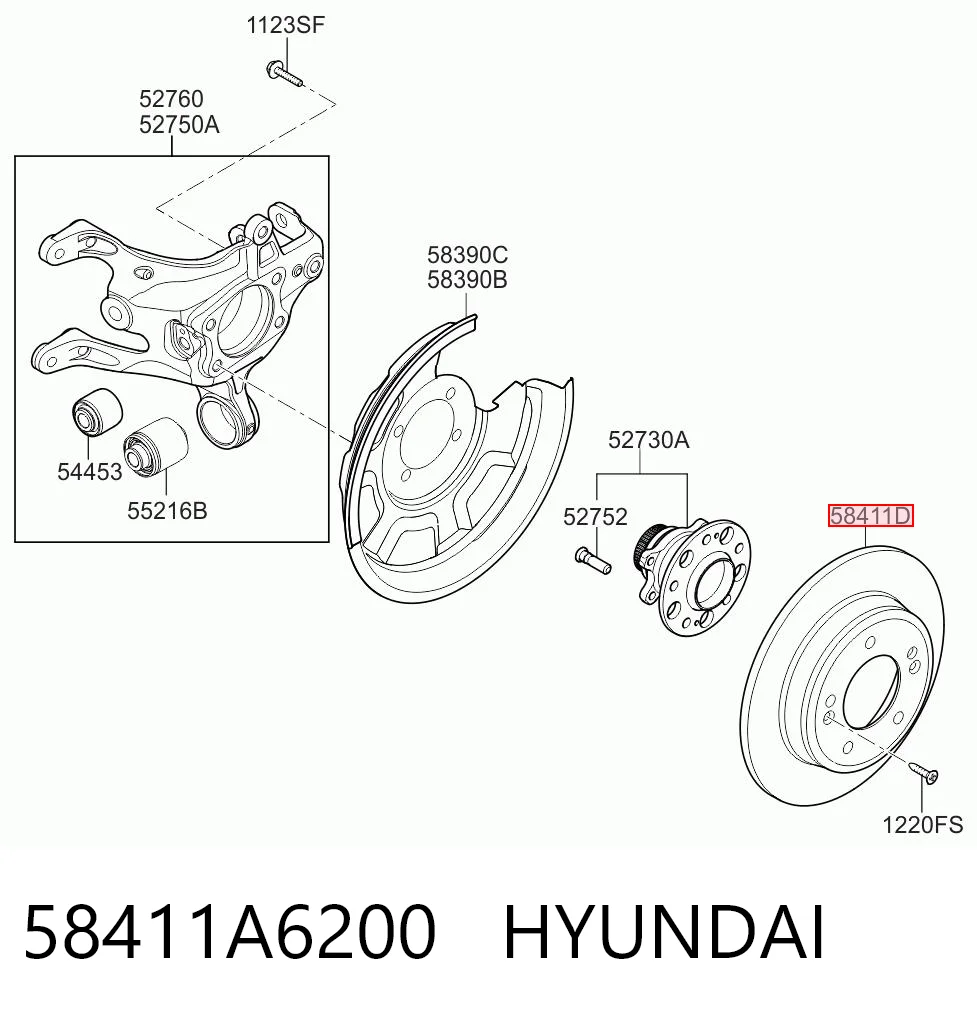 58411A6200 Hyundai/Kia