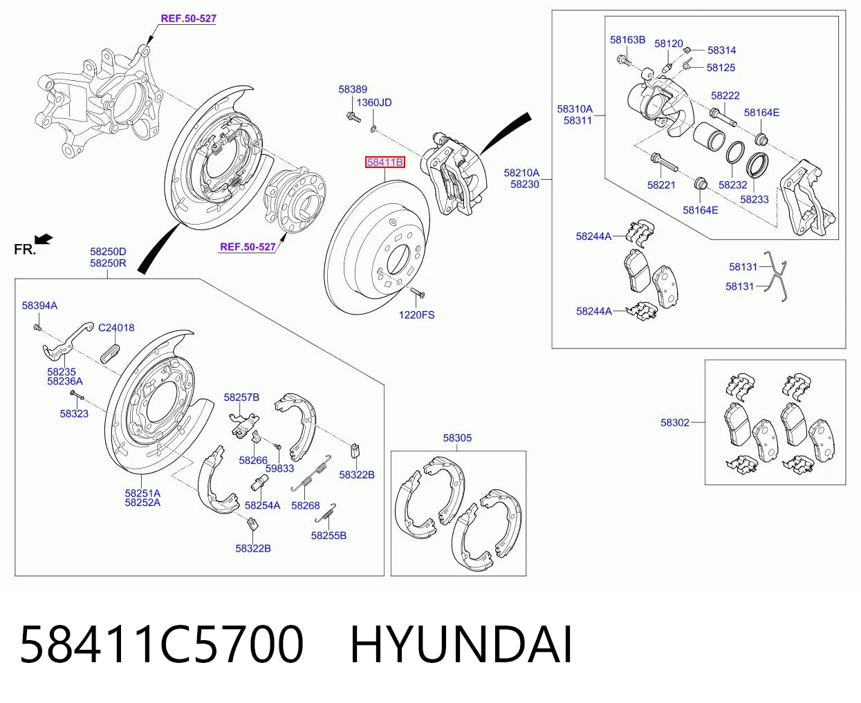 58411C5700 Hyundai/Kia