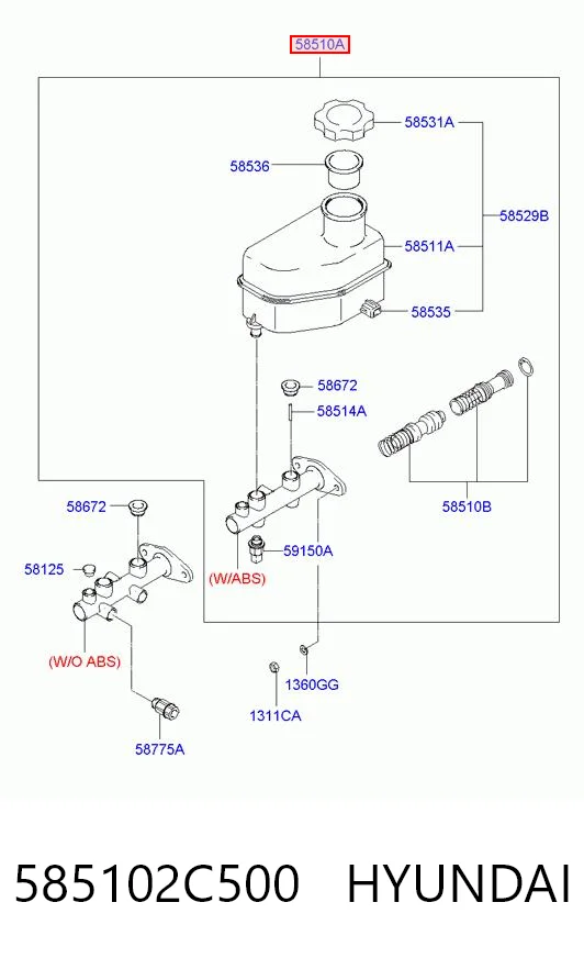 585102C500 Hyundai/Kia