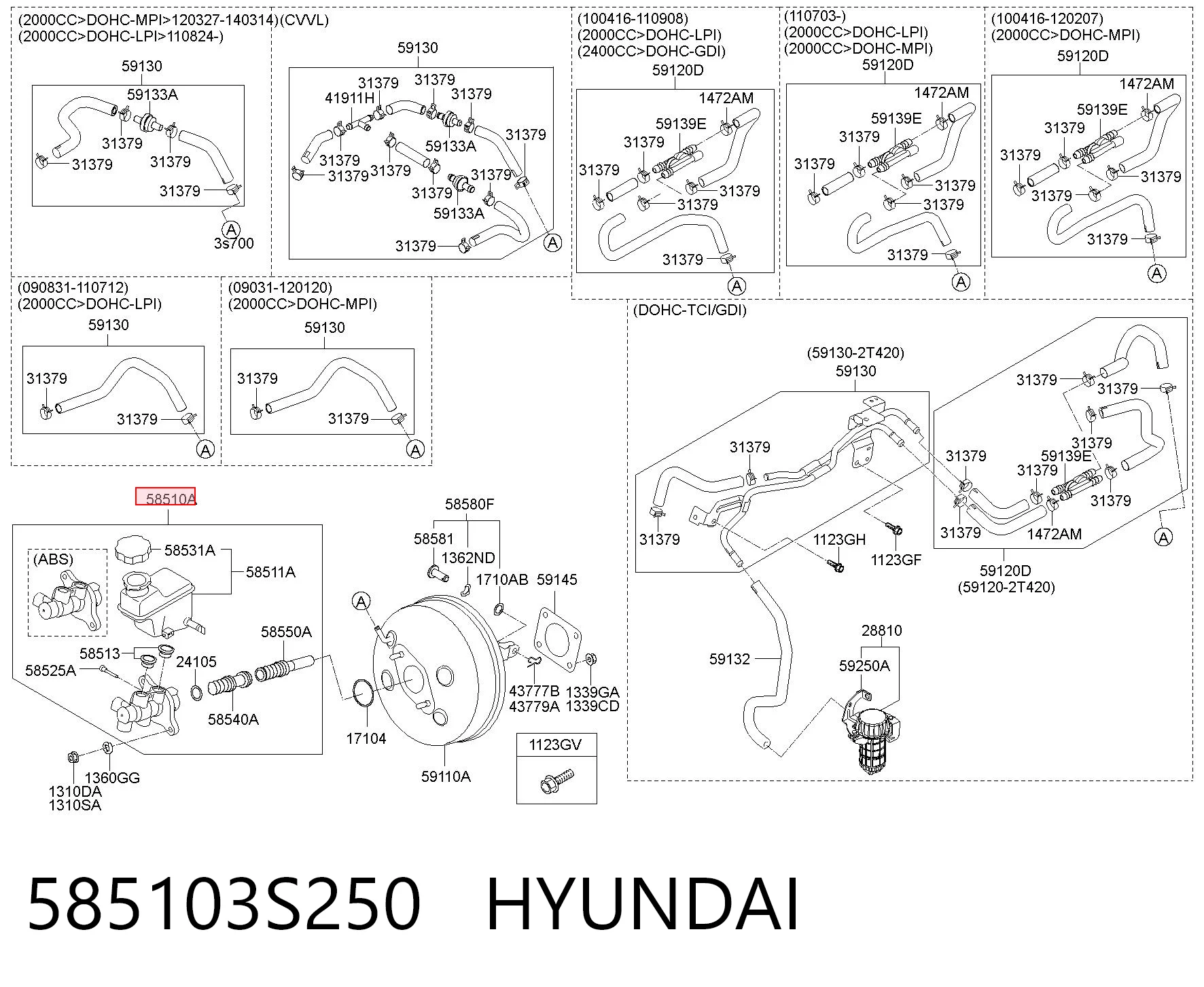 585103S250 Hyundai/Kia