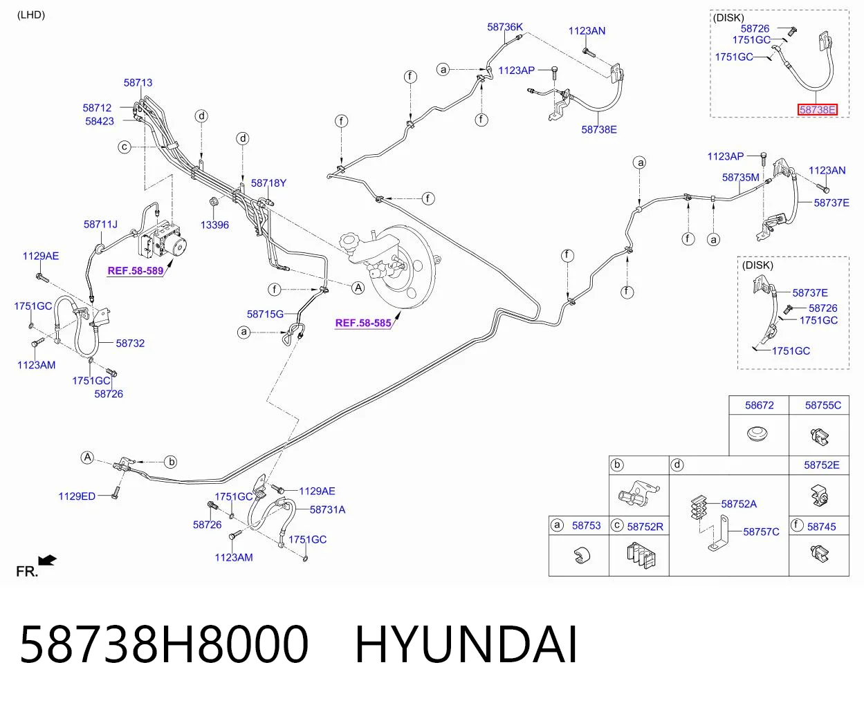 58738H8000 Hyundai/Kia