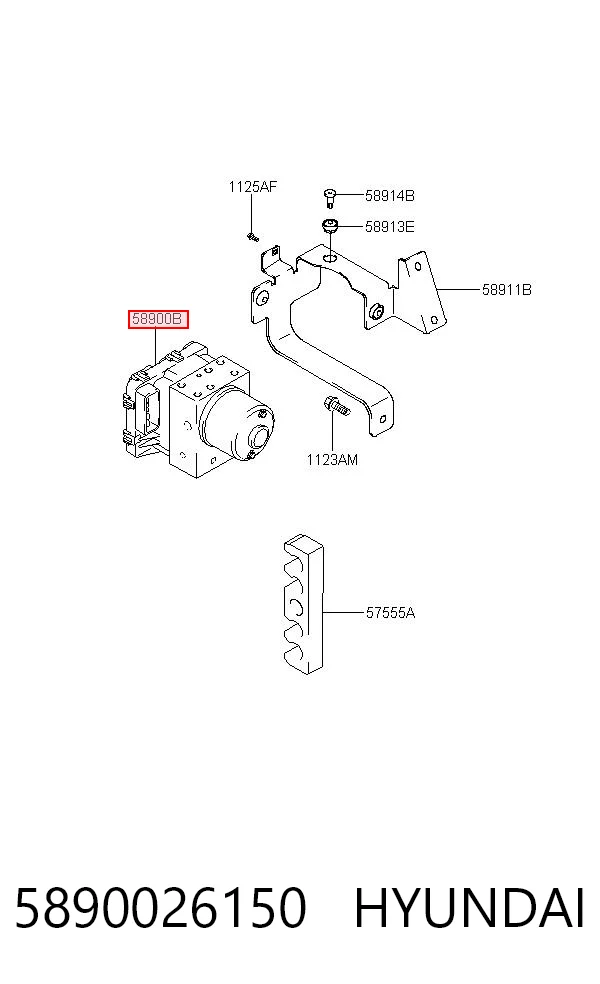 Sterownik ABS  hydrauliczny do Hyundai Santa Fe I SM