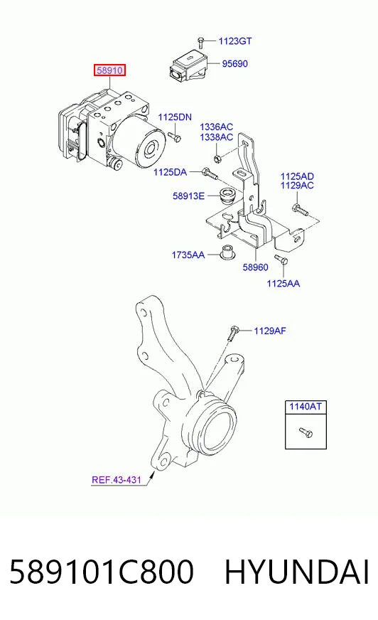 Do koszyka Sterownik ABS  hydrauliczny Hyundai Getz  