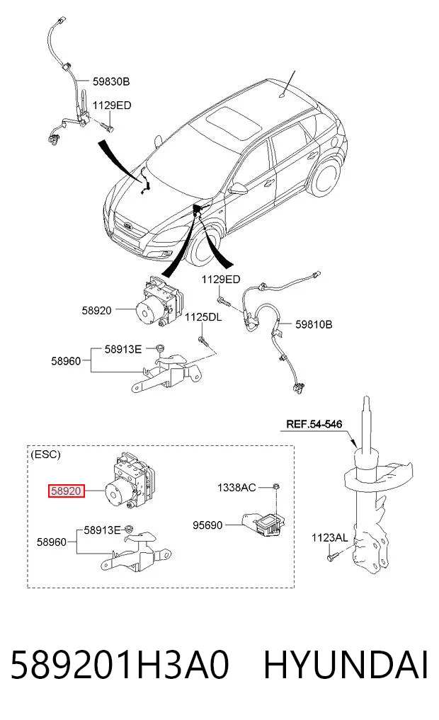 Sterownik ABS  hydrauliczny do KIA Ceed  ED