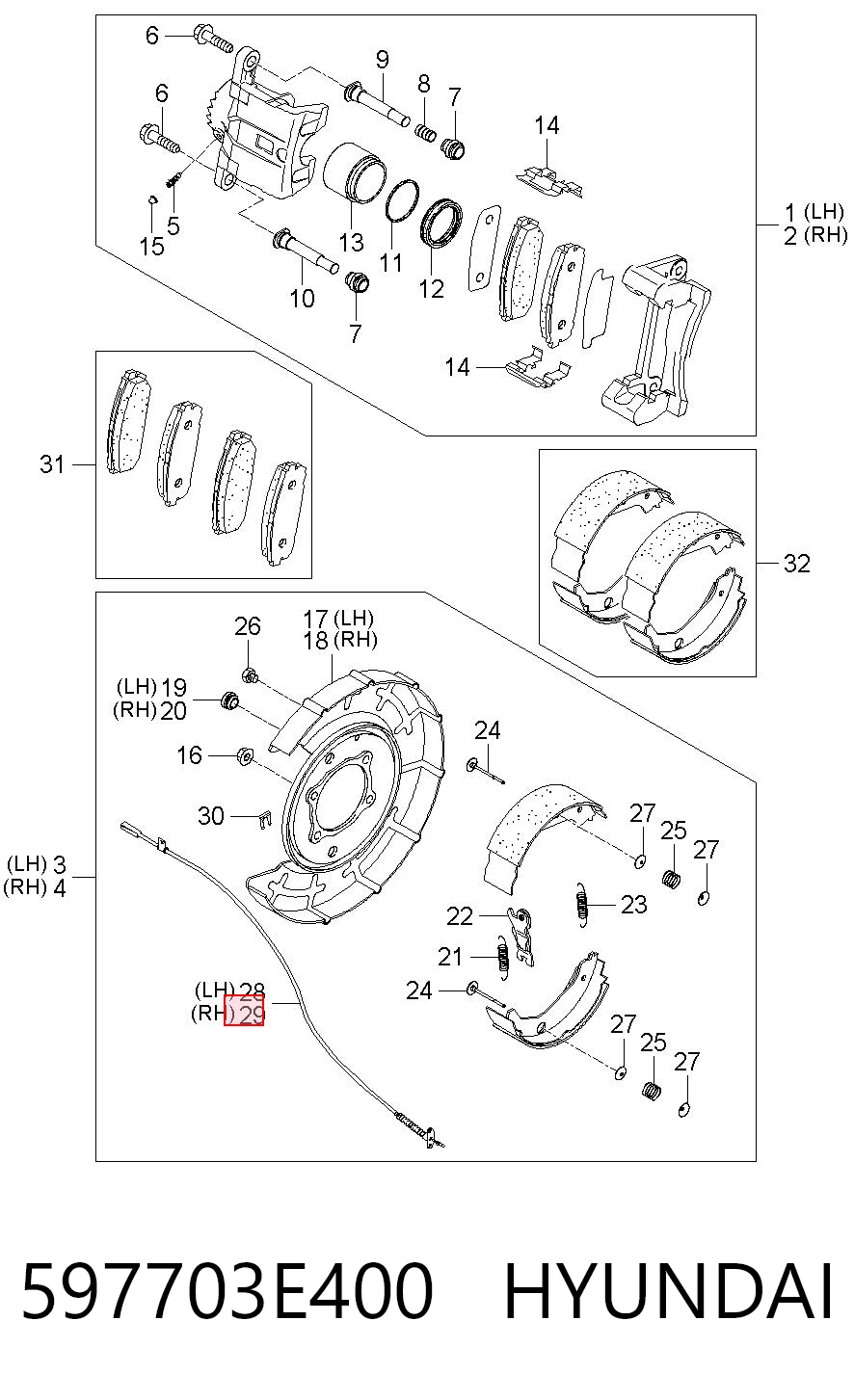 597703E400 Hyundai/Kia