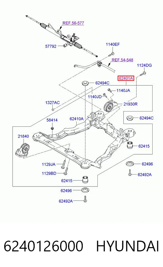 Korpus osi przedniej do Hyundai Santa Fe I SM