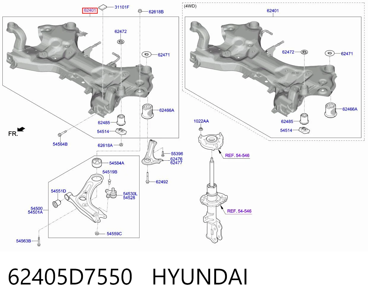 62405D7550 Hyundai/Kia