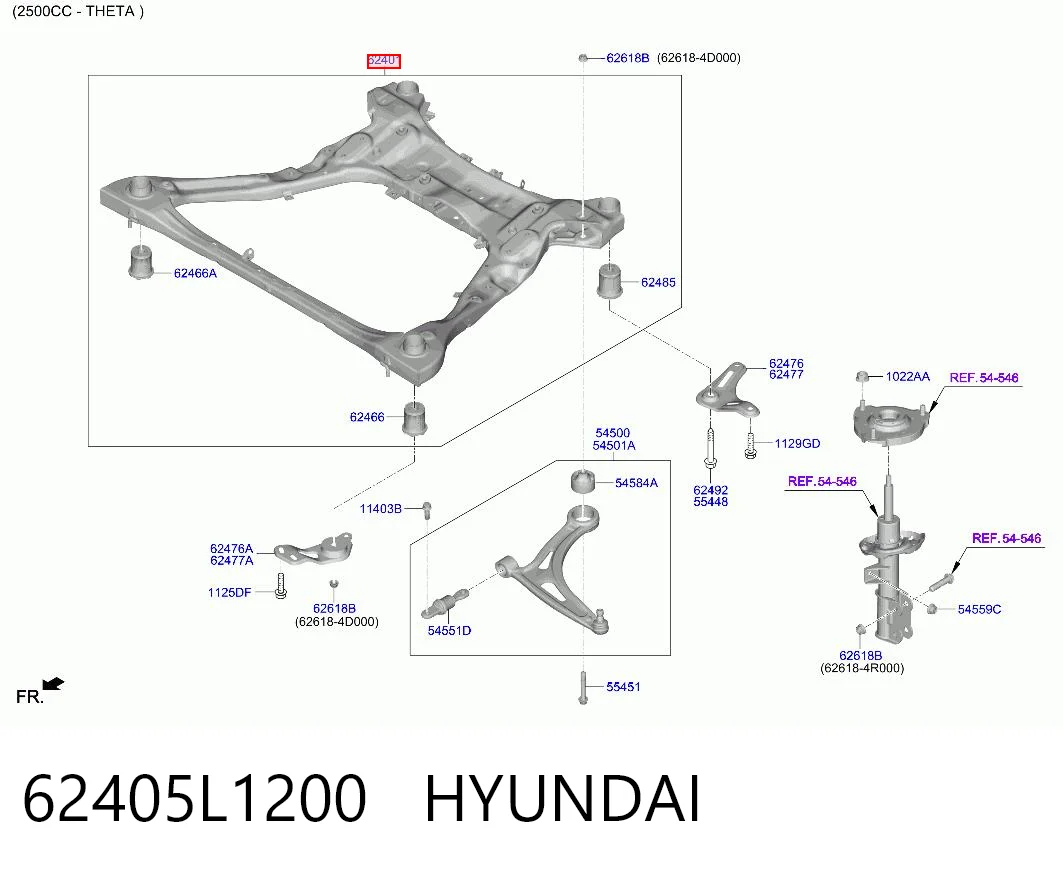 Kupić Korpus osi przedniej Hyundai Sonata  DN8 w dobrej cenie