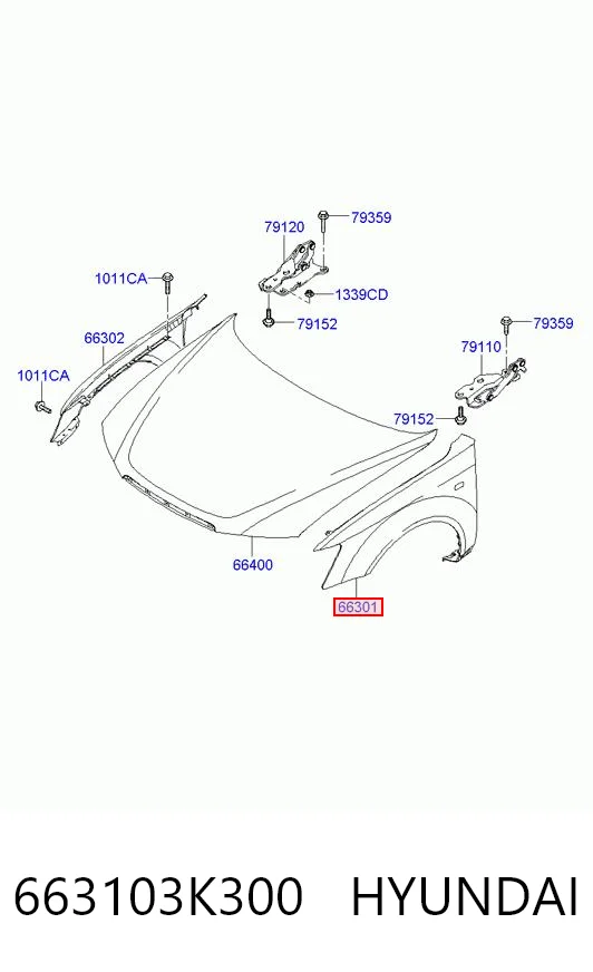 663103K300 Hyundai/Kia