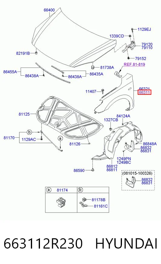 663112R230 Hyundai/Kia