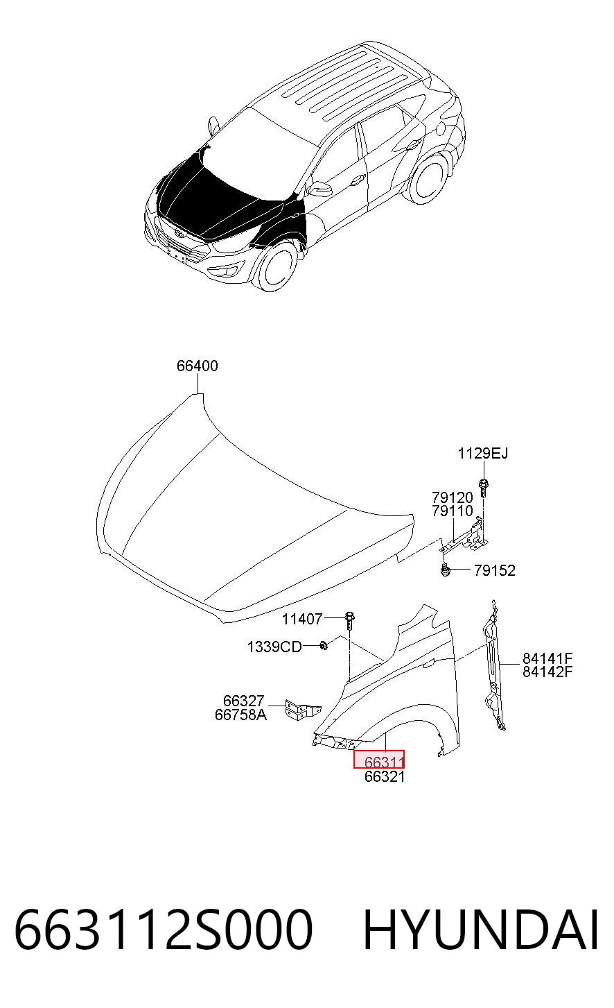 663112S000 Hyundai/Kia
