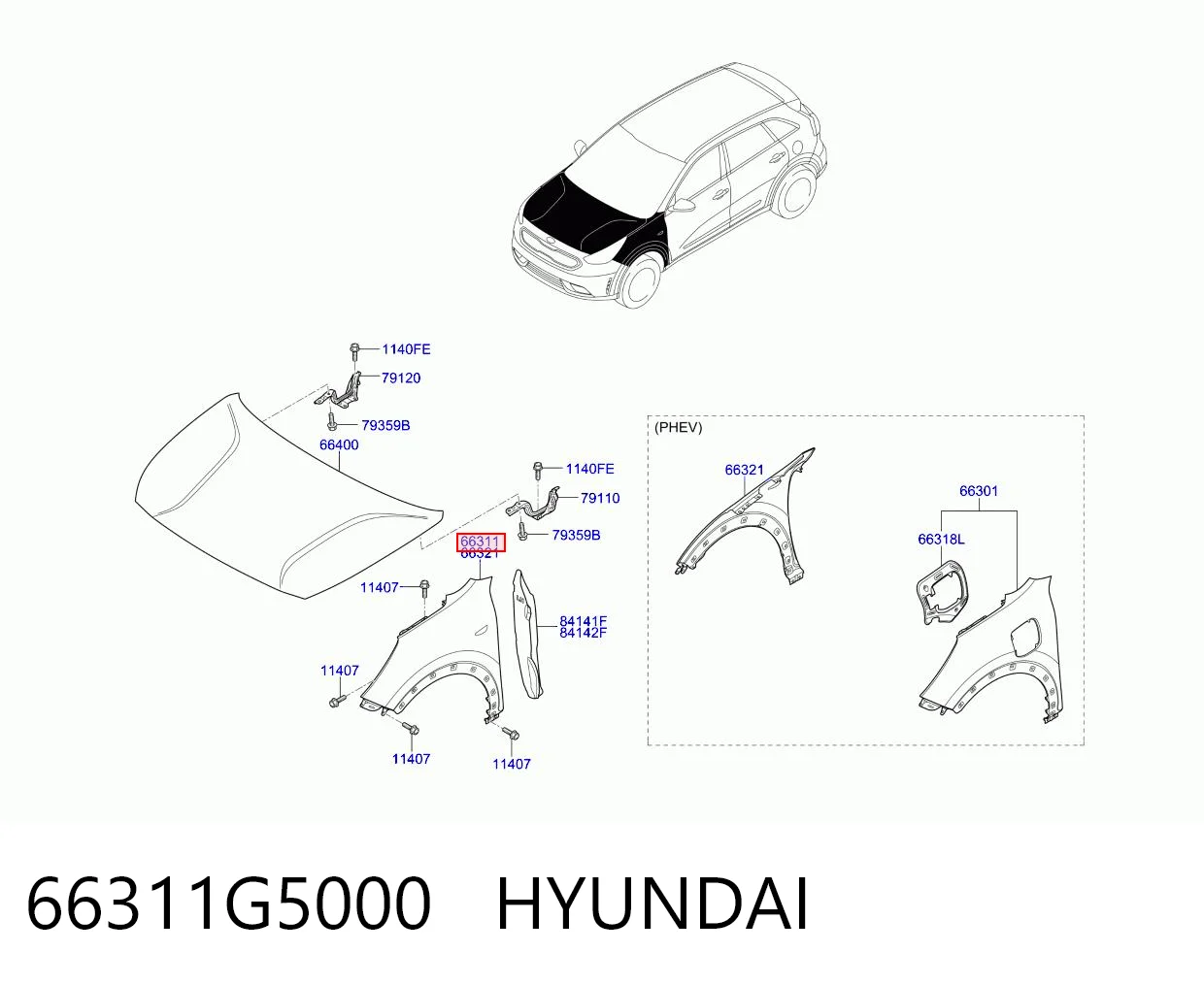 66311G5000 Hyundai/Kia