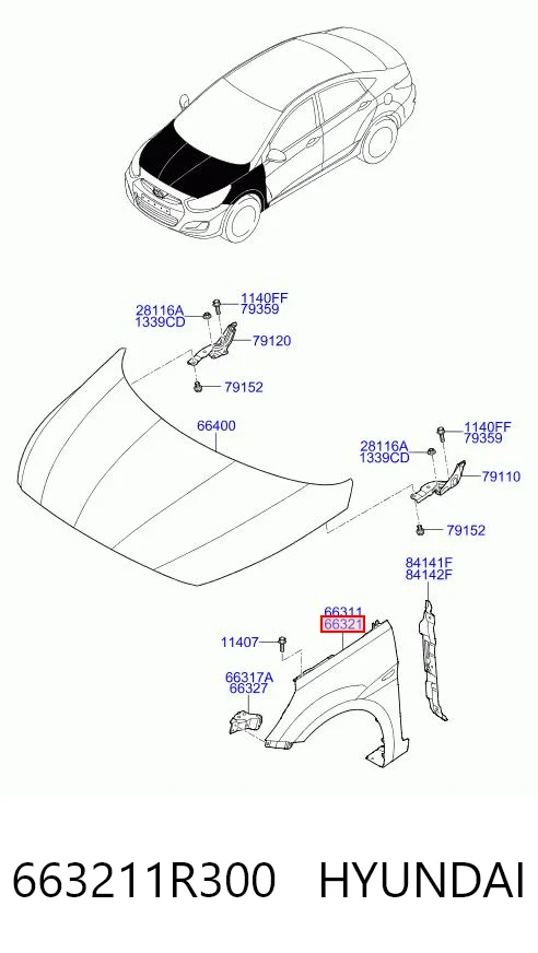 663211R300 Hyundai/Kia
