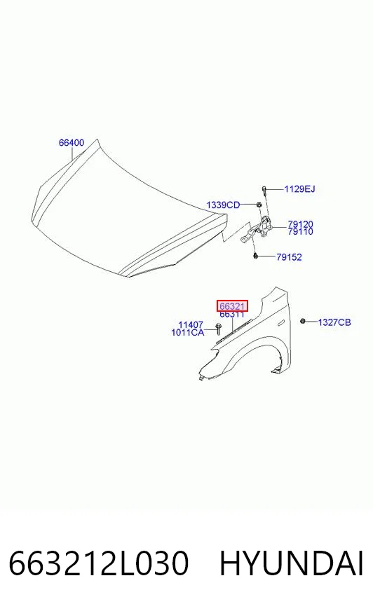 663212L030 Hyundai/Kia