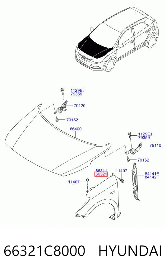 66321C8000 Hyundai/Kia
