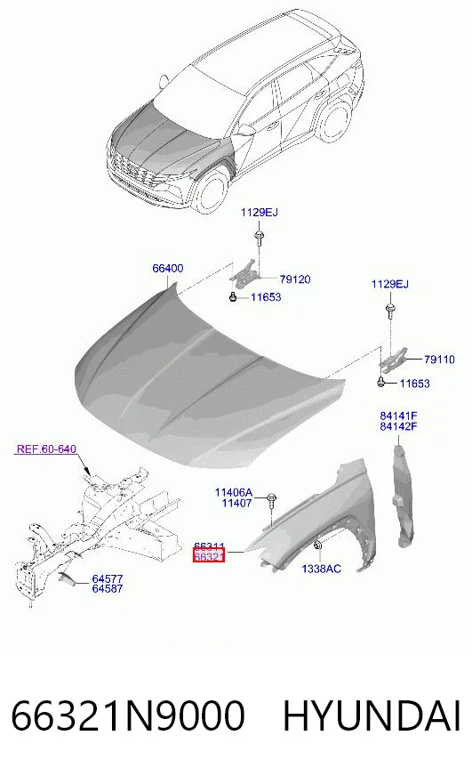 66321N9000 Hyundai/Kia