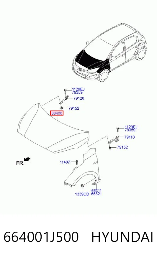 664001J500 Hyundai/Kia