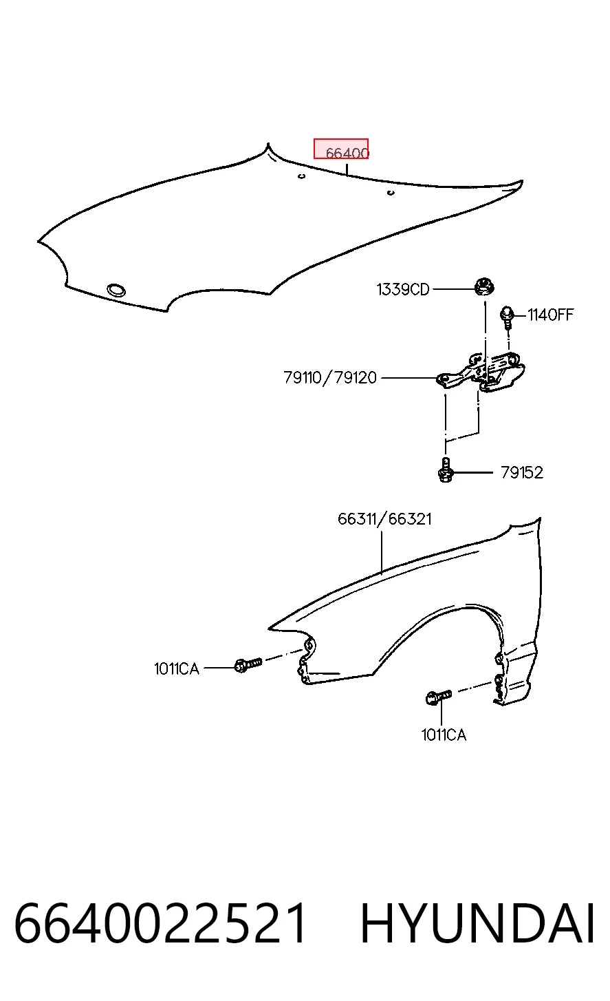 Maska silnika Hyundai Accent I sedana (1994 - 2001) cena, od 190,09 USD