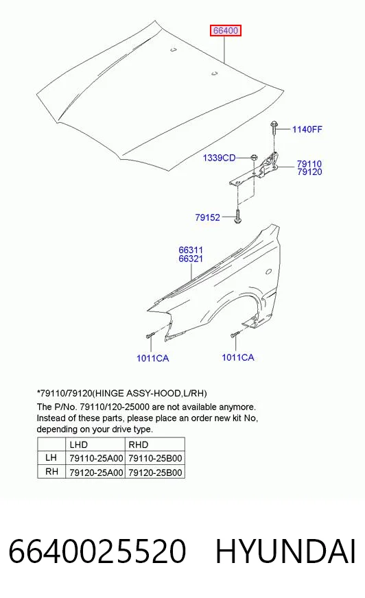 Maska silnika do Hyundai Accent II LC