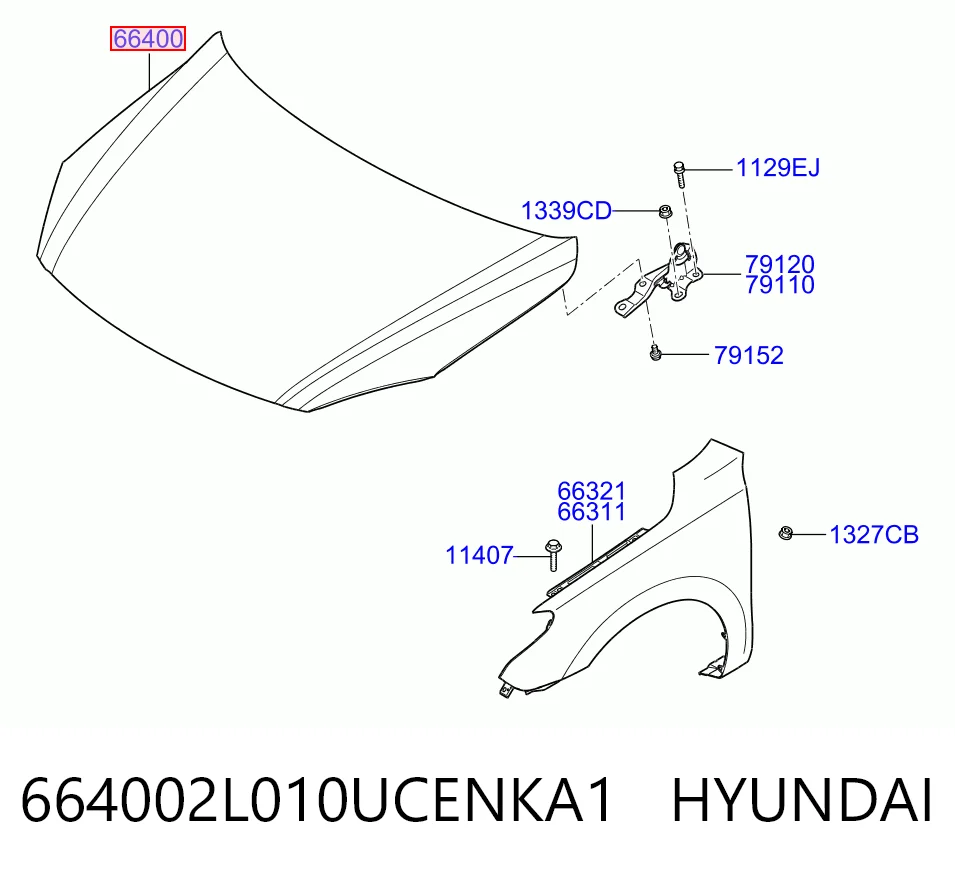 Maska silnika do Hyundai I30  FD