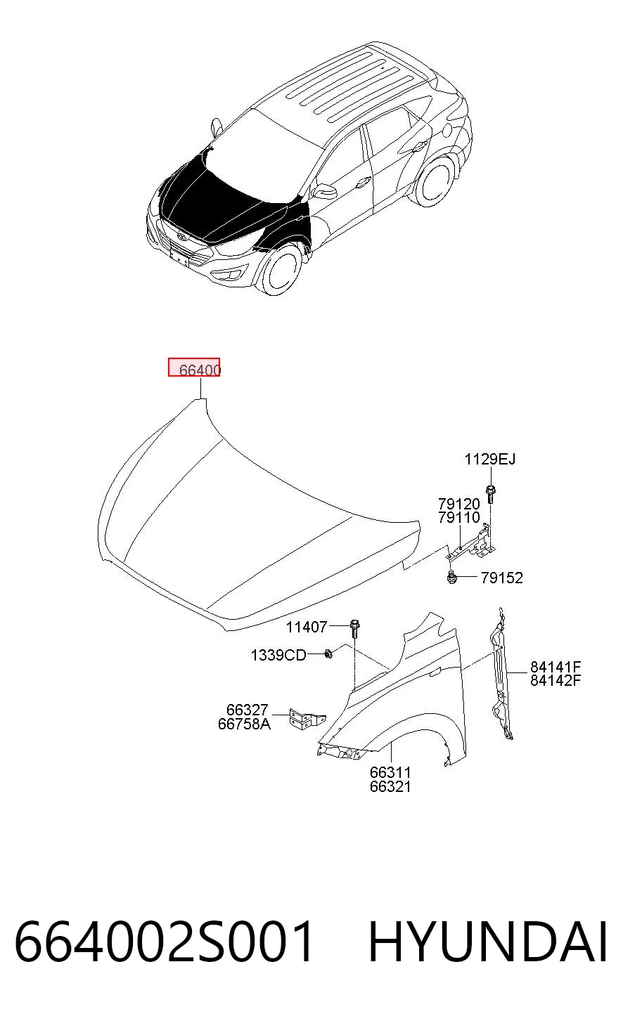 Maska silnika do Hyundai Tucson II TM