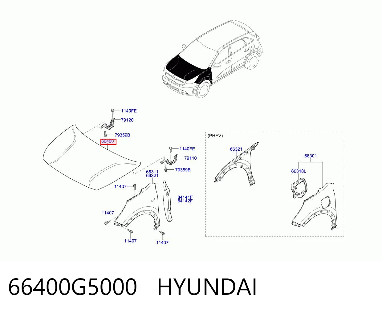 66400G5000 Hyundai/Kia