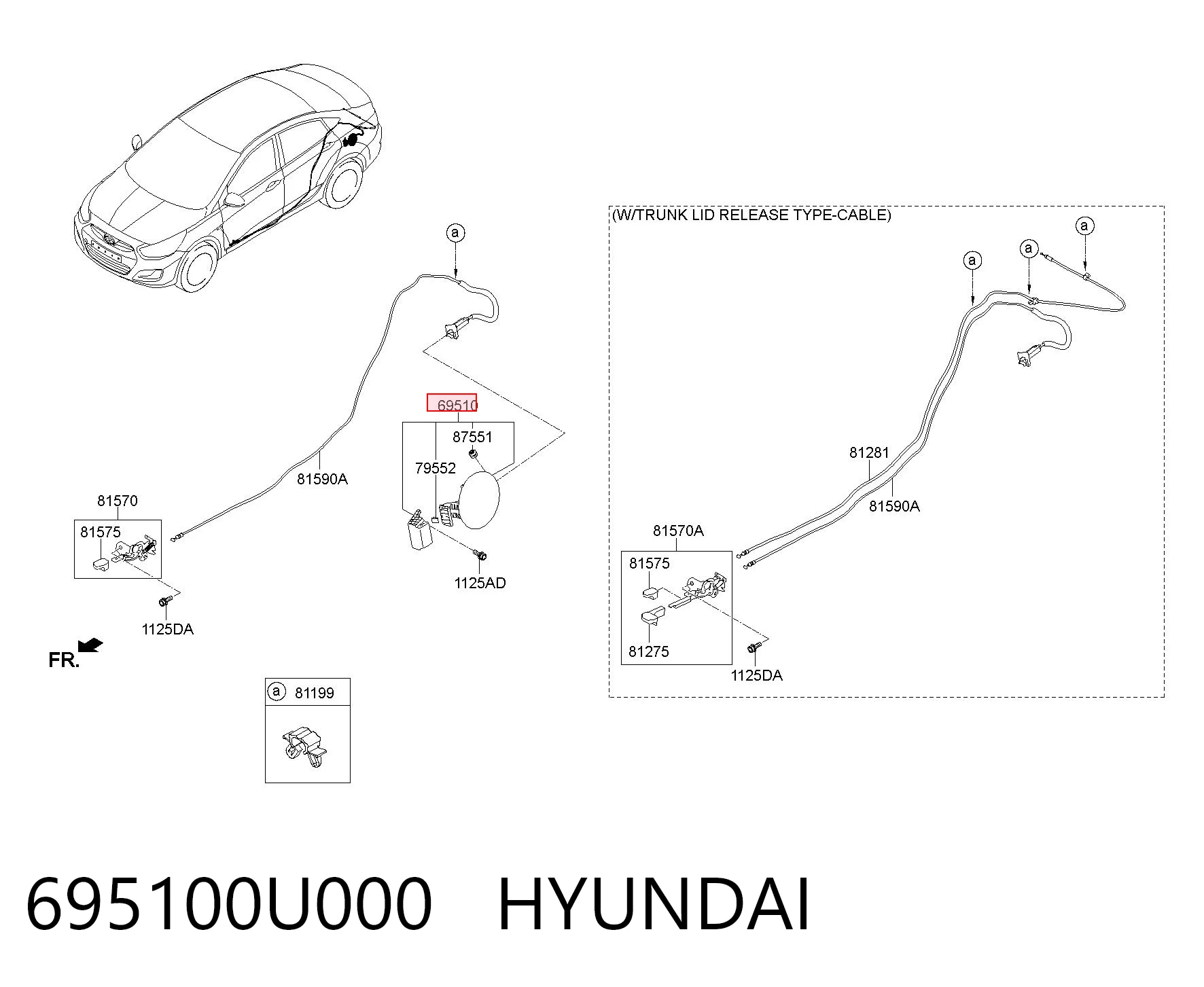 Kupić Klapka wlewu paliwa Hyundai SOLARIS SBR11 w dobrej cenie