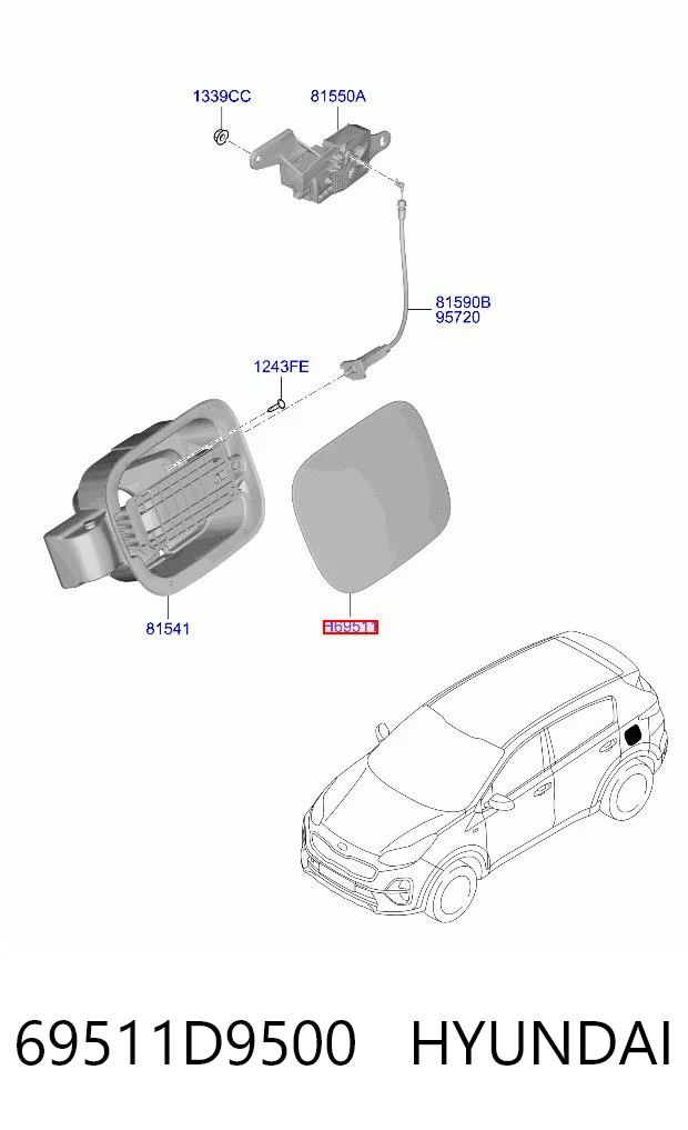 69511D9500 Hyundai/Kia