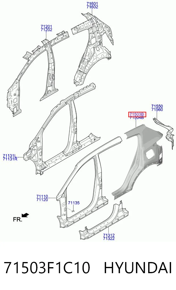 71503F1C10 Hyundai/Kia