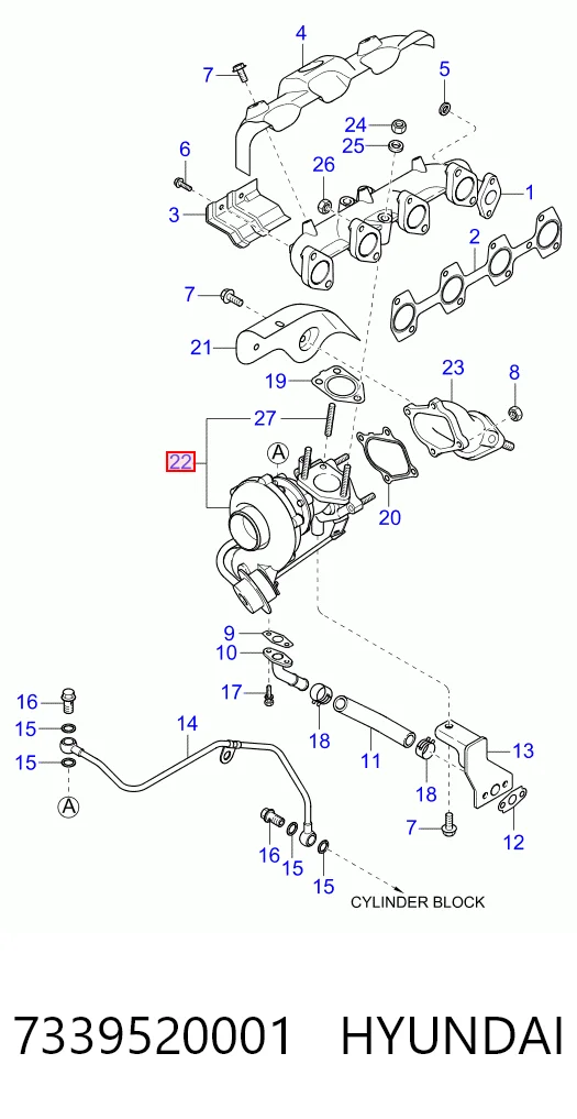 7339520001 Hyundai/Kia Turbina