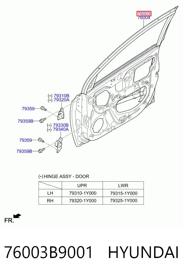 76003B9001 Hyundai/Kia