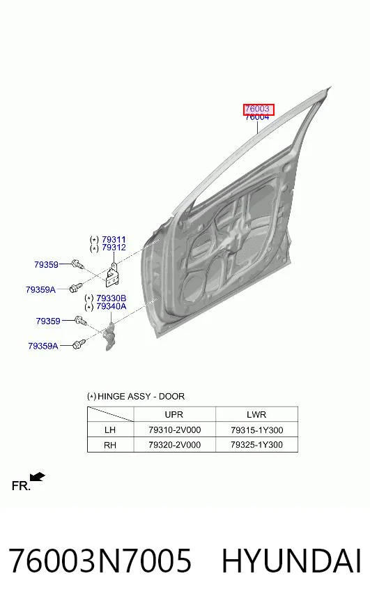 76003N7005 Hyundai/Kia
