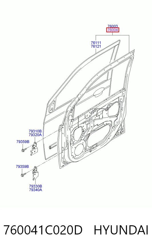 Drzwi przednie prawe do Hyundai Getz  