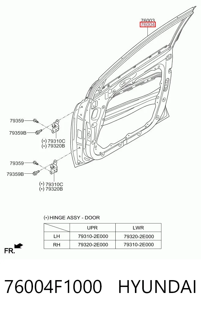 76004F1000 Hyundai/Kia