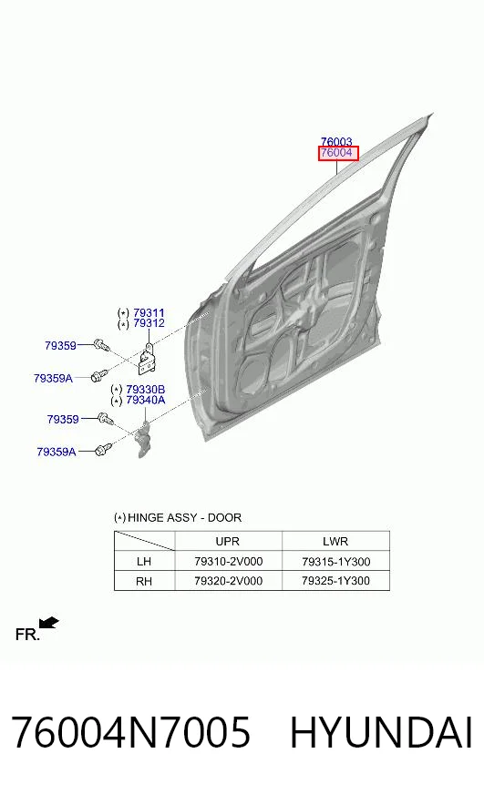 76004N7005 Hyundai/Kia