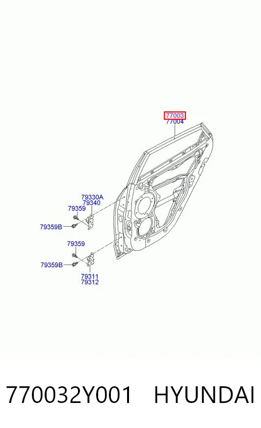 Do koszyka Drzwi tylne lewe Hyundai Tucson II TM