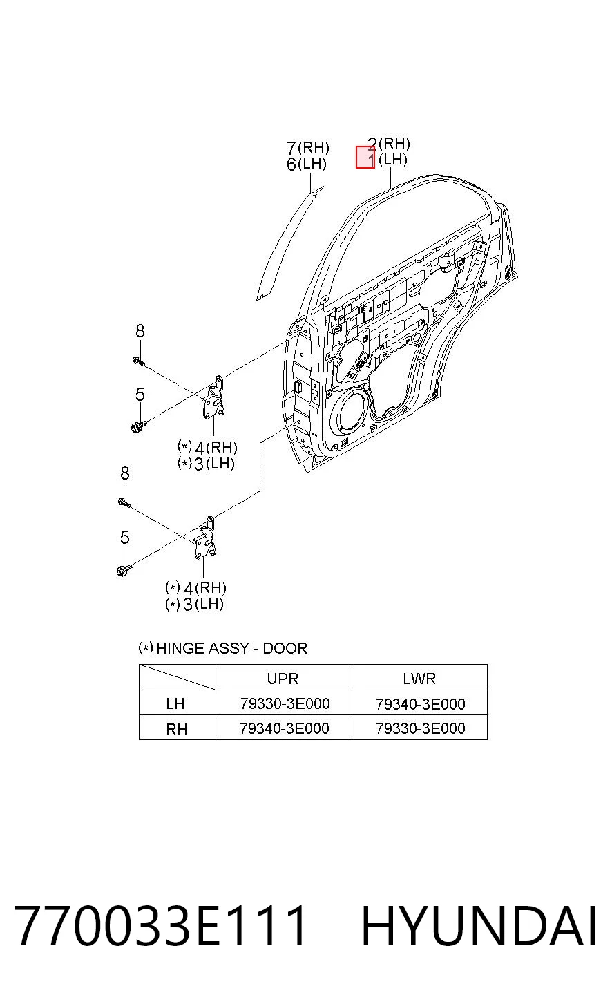 770033E111 Hyundai/Kia