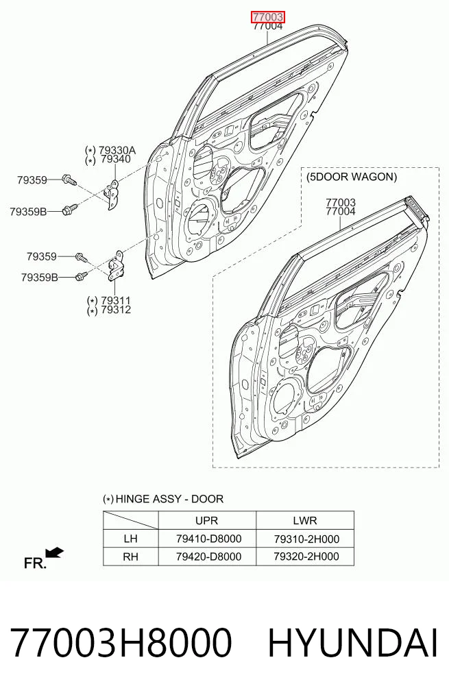 77003H8000 Hyundai/Kia