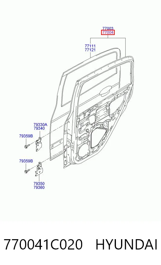Drzwi tylne prawe do Hyundai Getz  
