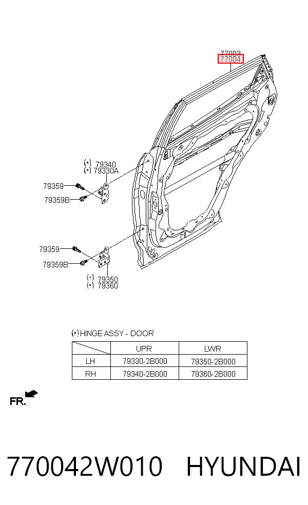770042W010 Hyundai/Kia