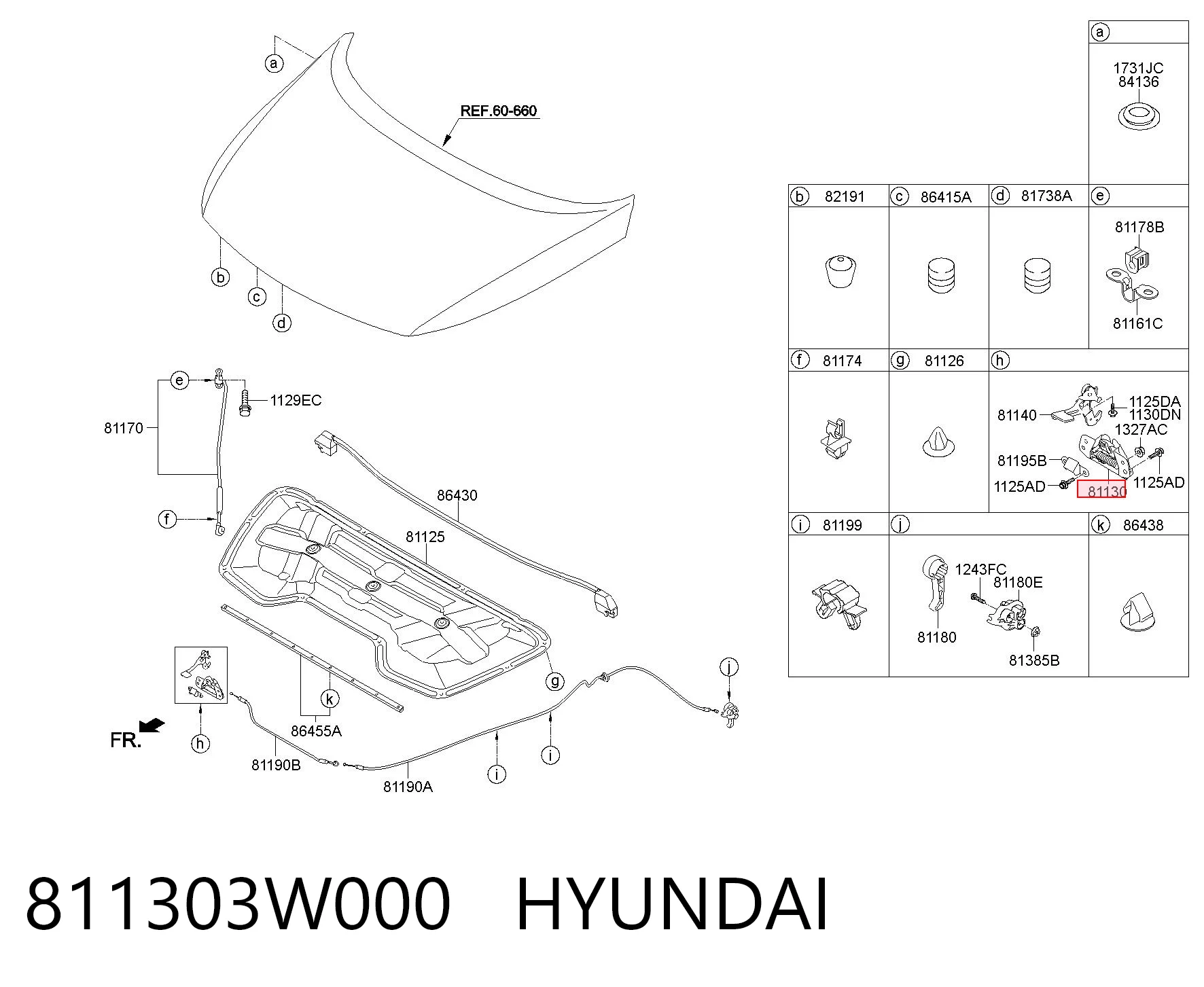811303W000 Hyundai/Kia