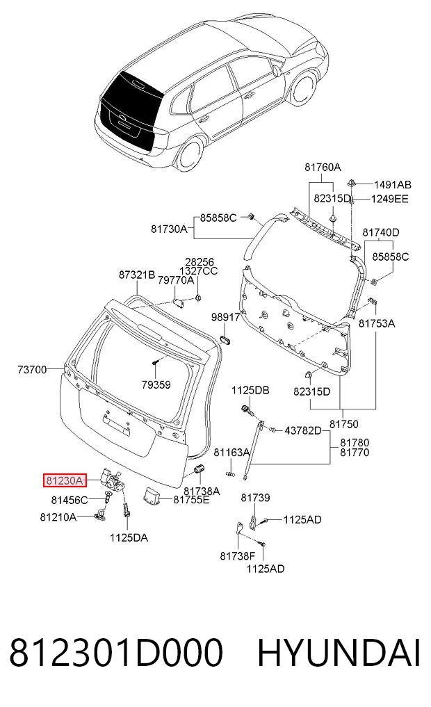 812301D000 Hyundai/Kia