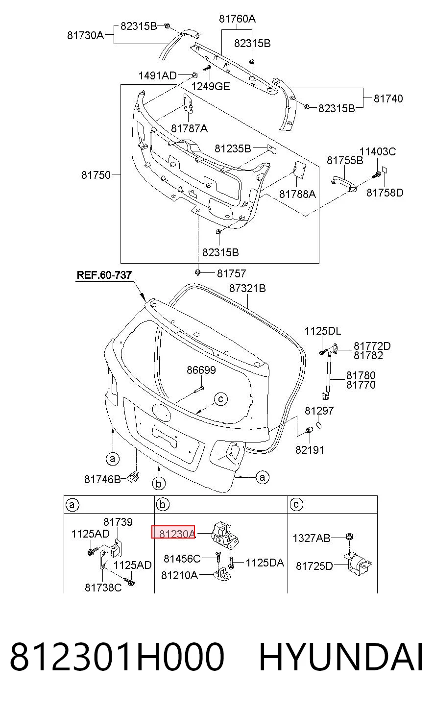 812301H000 Hyundai/Kia